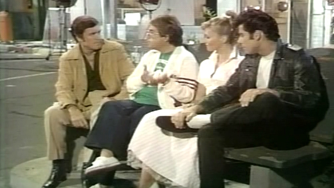 Olivia Newton-John on set of Grease Mike Douglas Show March 1978