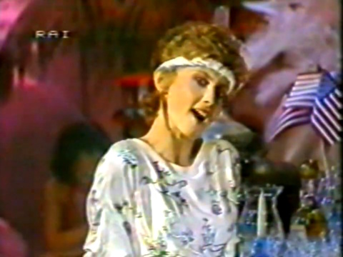 Olivia Newton-John on Che si Beve Stasera, Italy 1981