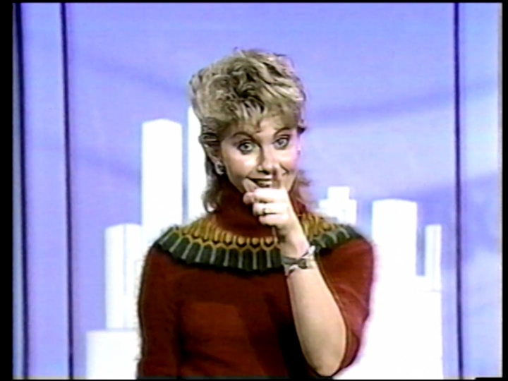 Olivia Newton-John HBO bloopers, January 1983