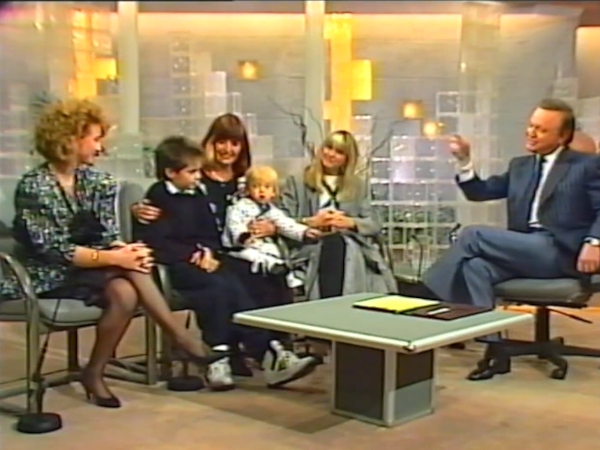 Olivia Newton-John and Pat Farrar on the Bert Newton Show July 1989