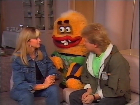 Olivia Newton-John on The Early Bird Show with Darryl Cotton 1989